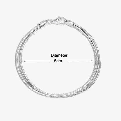 Silver Plain Bracelet for Women - Tweov Jewels