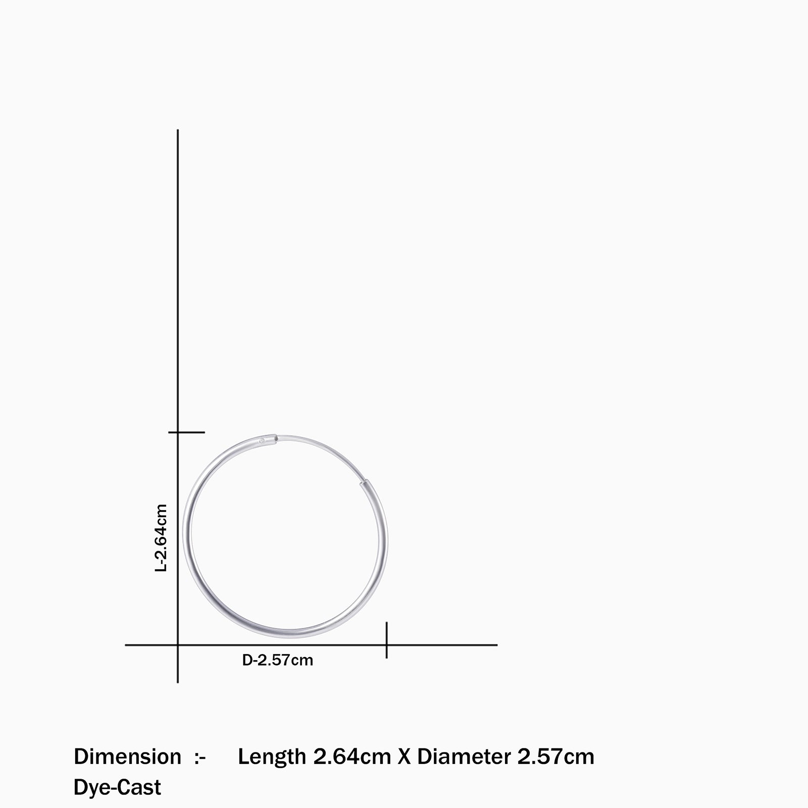 Silver Flat Hoop Earrings