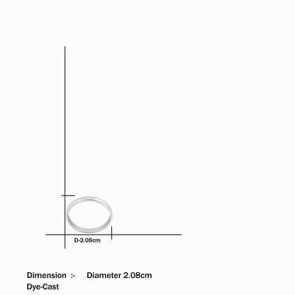 Silver Plain Thin Band Ring