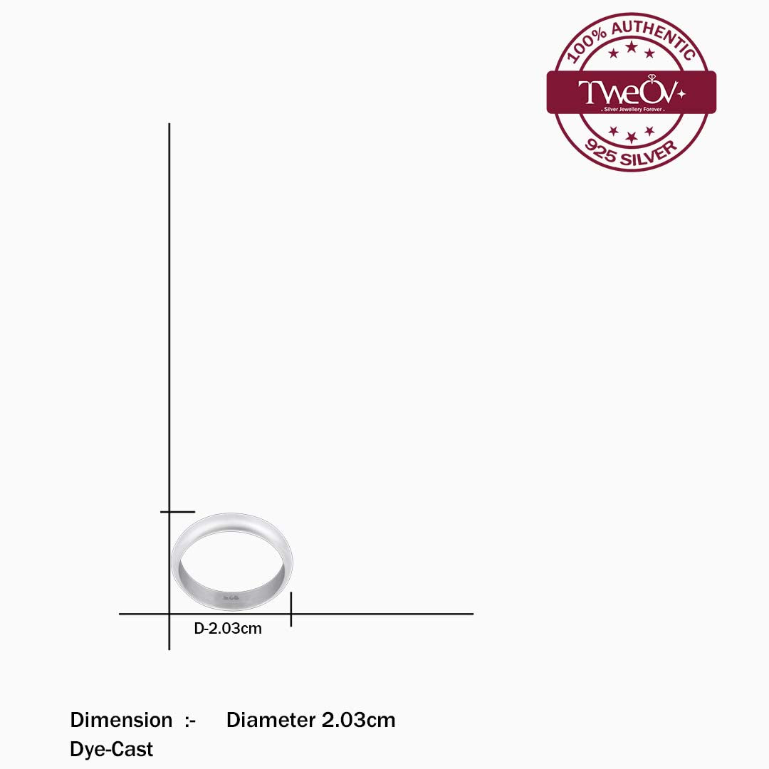 Secrets of Plain Silver Ring - Tweov Jewels