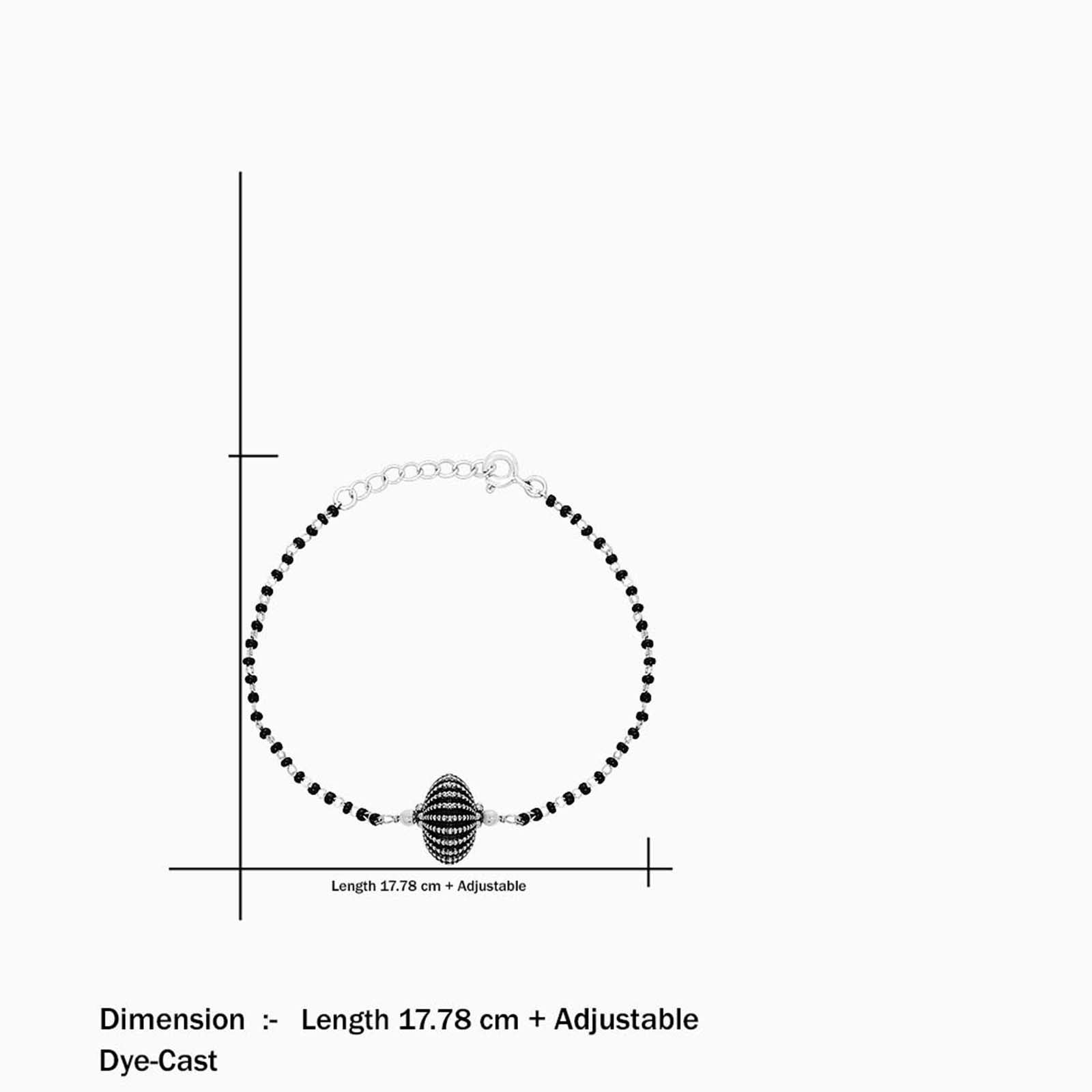 Oxidized Charm Bracelet for Women – 925 Sterling Silver Oxidized Finish - Tweov Jewels