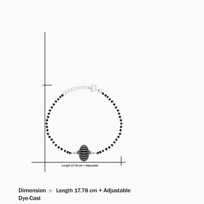 Oxidized Charm Bracelet for Women – 925 Sterling Silver Oxidized Finish - Tweov Jewels