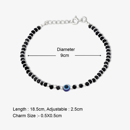 Evil Eye Crystal Bracelet for Women – 925 Sterling Silver - Tweov Jewels