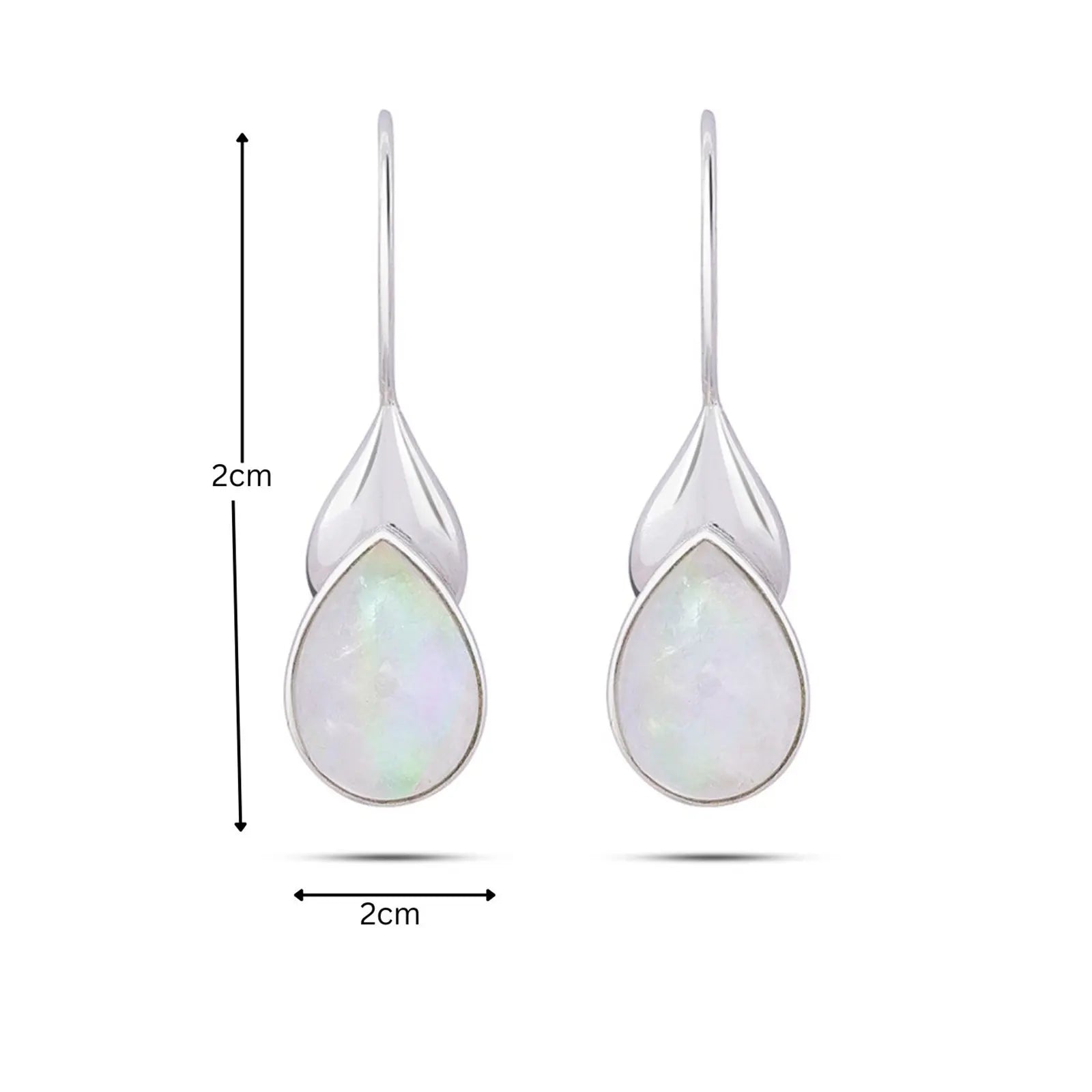 Drop Leaf Silver Earrings - Tweov Jewels