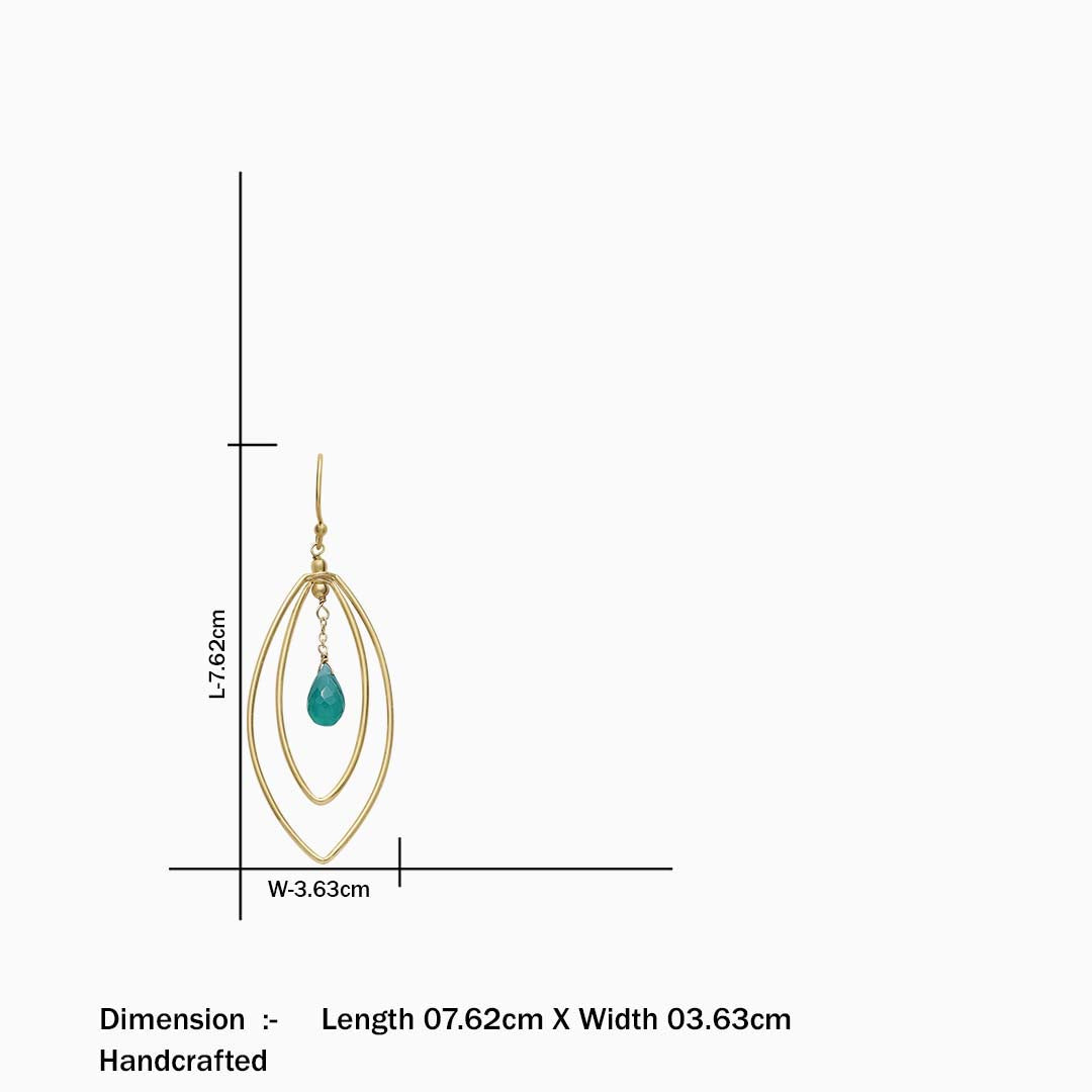 Pure Silver Earrings - Made With Vibrant Green Jade - Tweov Jewels
