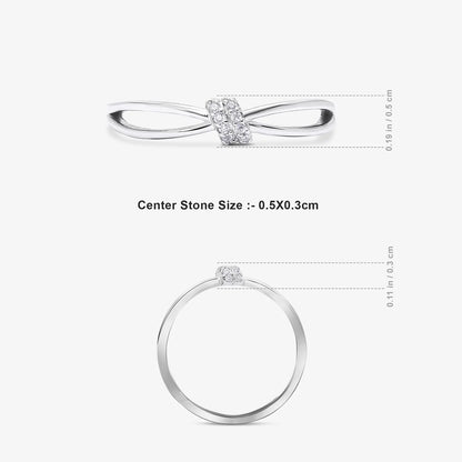 CZ Infinity Love Silver Ring - Tweov Jewels