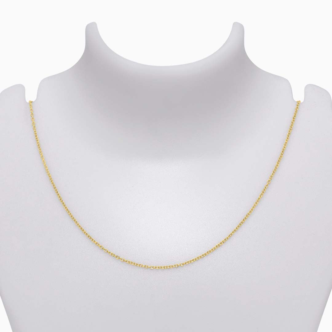 Pure 925 Silver Chain - Gilded Elegance Gold Plated Chain for Women - Tweov Jewels