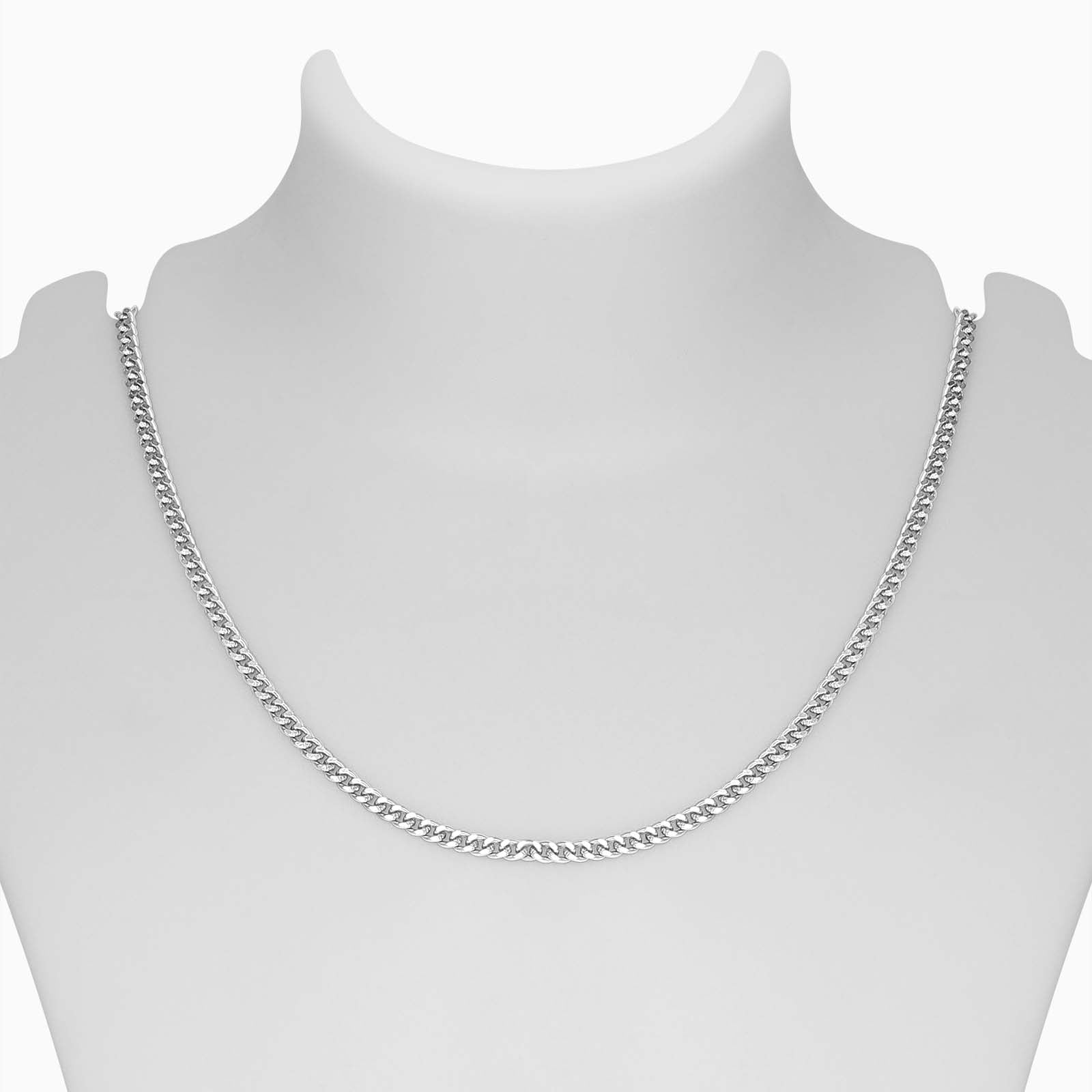 Pure Silver Chain - Cuban Link Curb Model for Men - Tweov Jewels