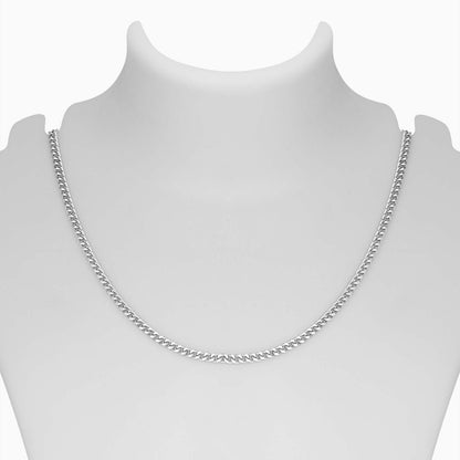 Pure Silver Chain - Cuban Link Curb Model for Men - Tweov Jewels