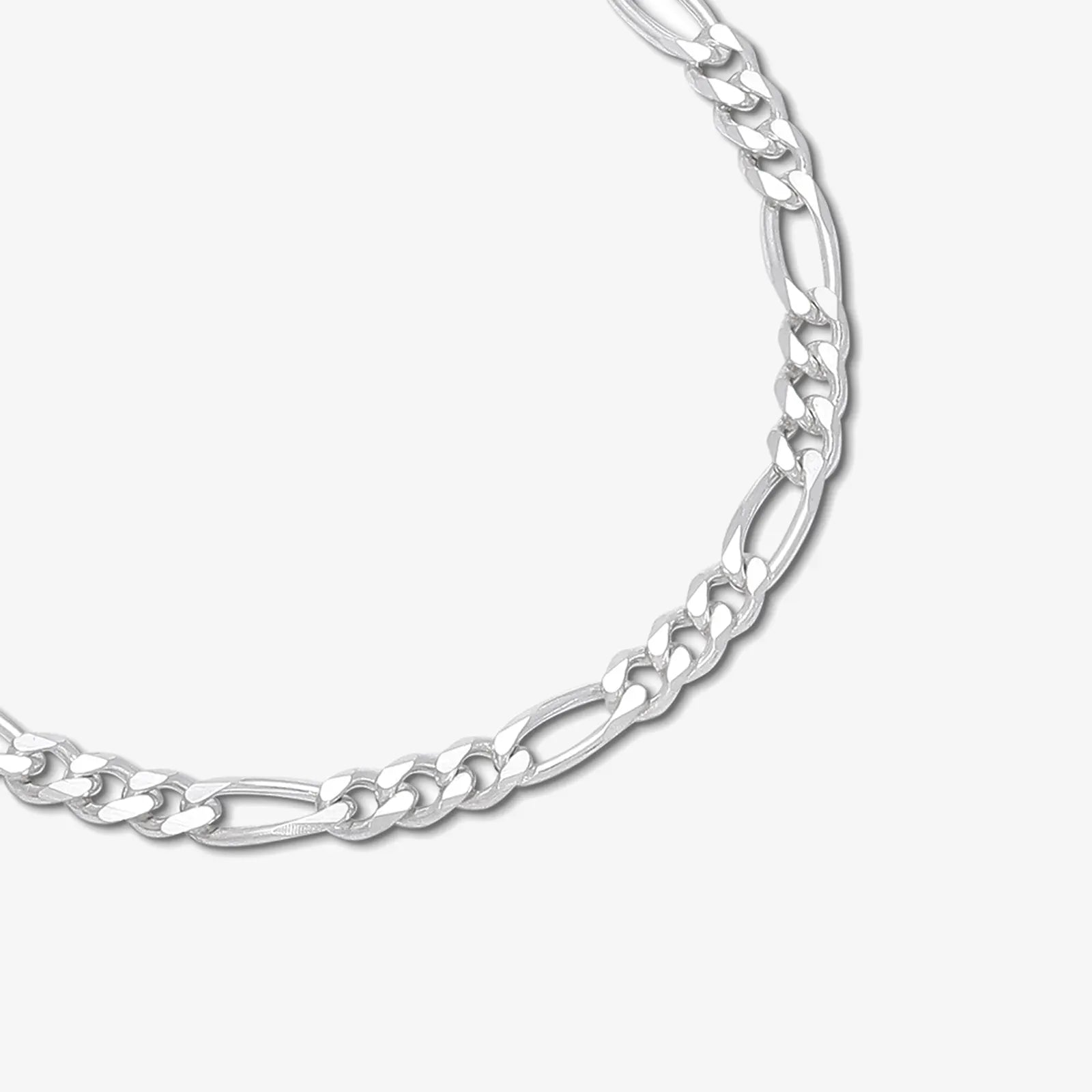 Silver Figaro Link Bracelet - Tweov Jewels