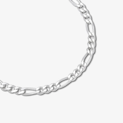 Silver Figaro Link Bracelet - Tweov Jewels