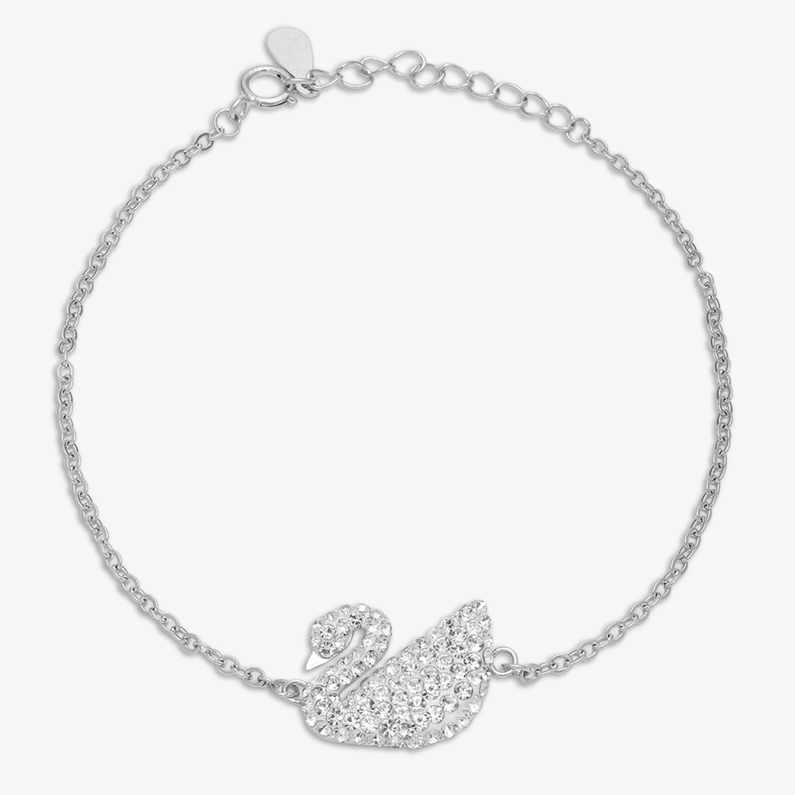 Swan Design Silver Bracelet - Tweov Jewels