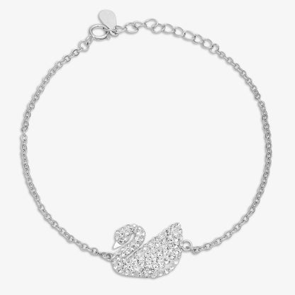 Swan Design Silver Bracelet - Tweov Jewels