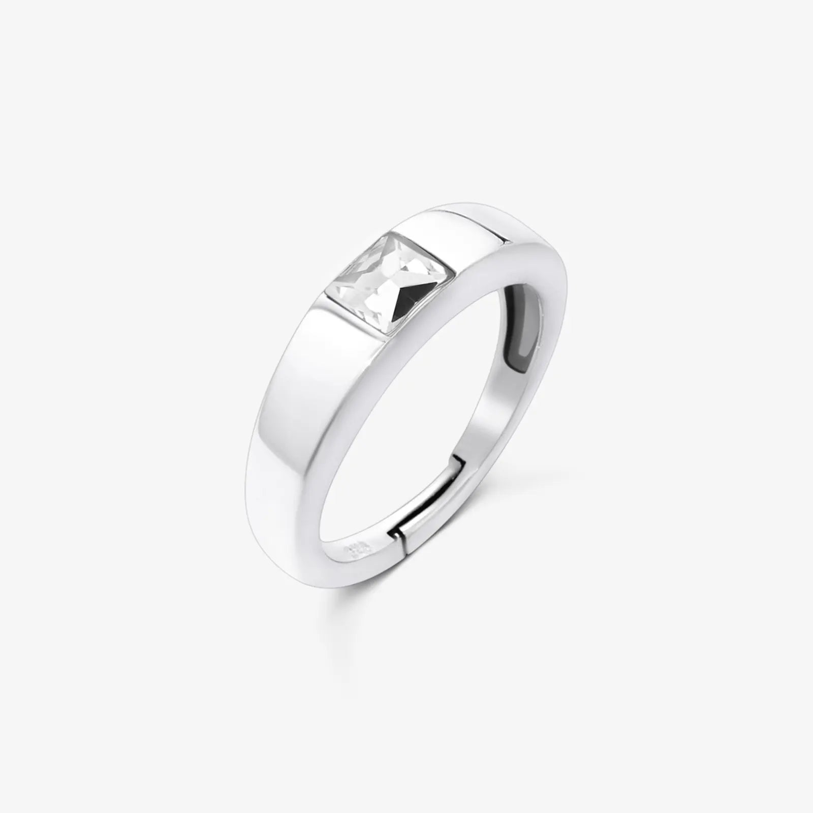 925 sterling silver white stone ring - Tweov Jewels