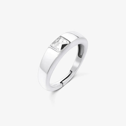 925 sterling silver white stone ring - Tweov Jewels