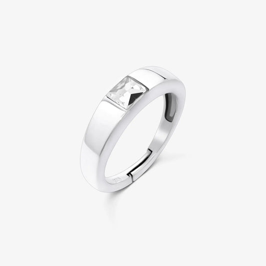 925 sterling silver white stone ring - Tweov Jewels