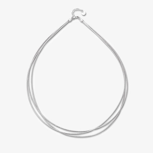 Silken Strands Necklace For Women - 925 Sterling Silver Rhodium Plated - Tweov Jewels