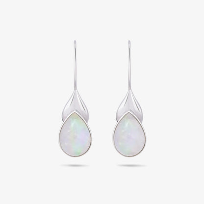 Drop Leaf Silver Earrings - Tweov Jewels