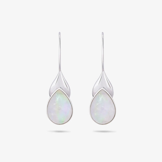 Drop Leaf Silver Earrings - Tweov Jewels