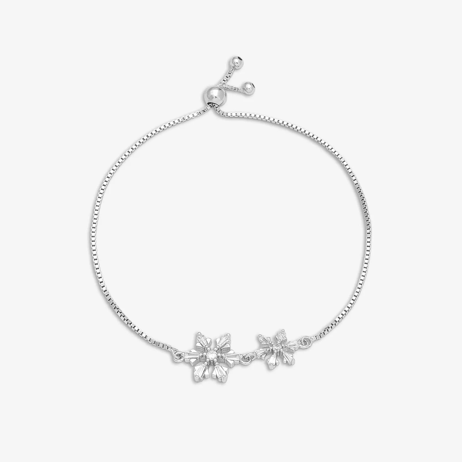 Snowflake Design Silver Bracelet - Tweov Jewels