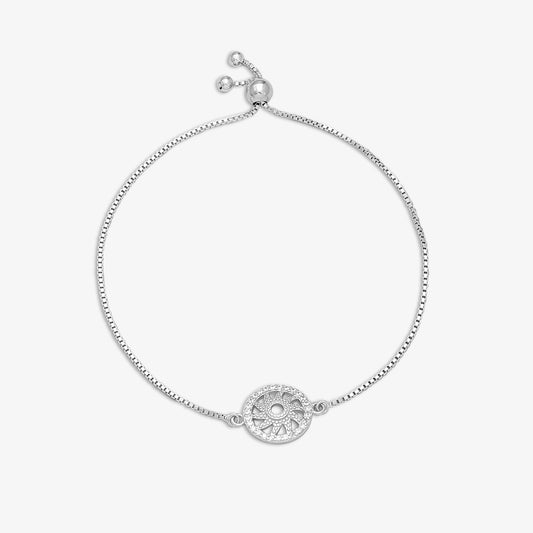 Pure Silver Sun Healing Chakra Chain Barcelet - Tweov Jewels