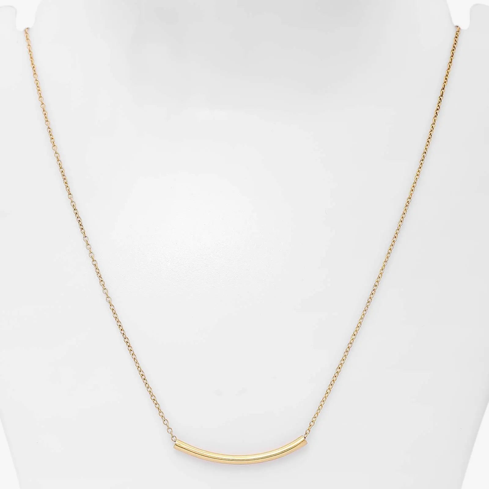 Pure 925 Silver Necklace - Elegant Gold Plated String Chain - Tweov Jewels