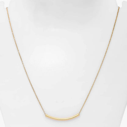 Pure 925 Silver Necklace - Elegant Gold Plated String Chain - Tweov Jewels
