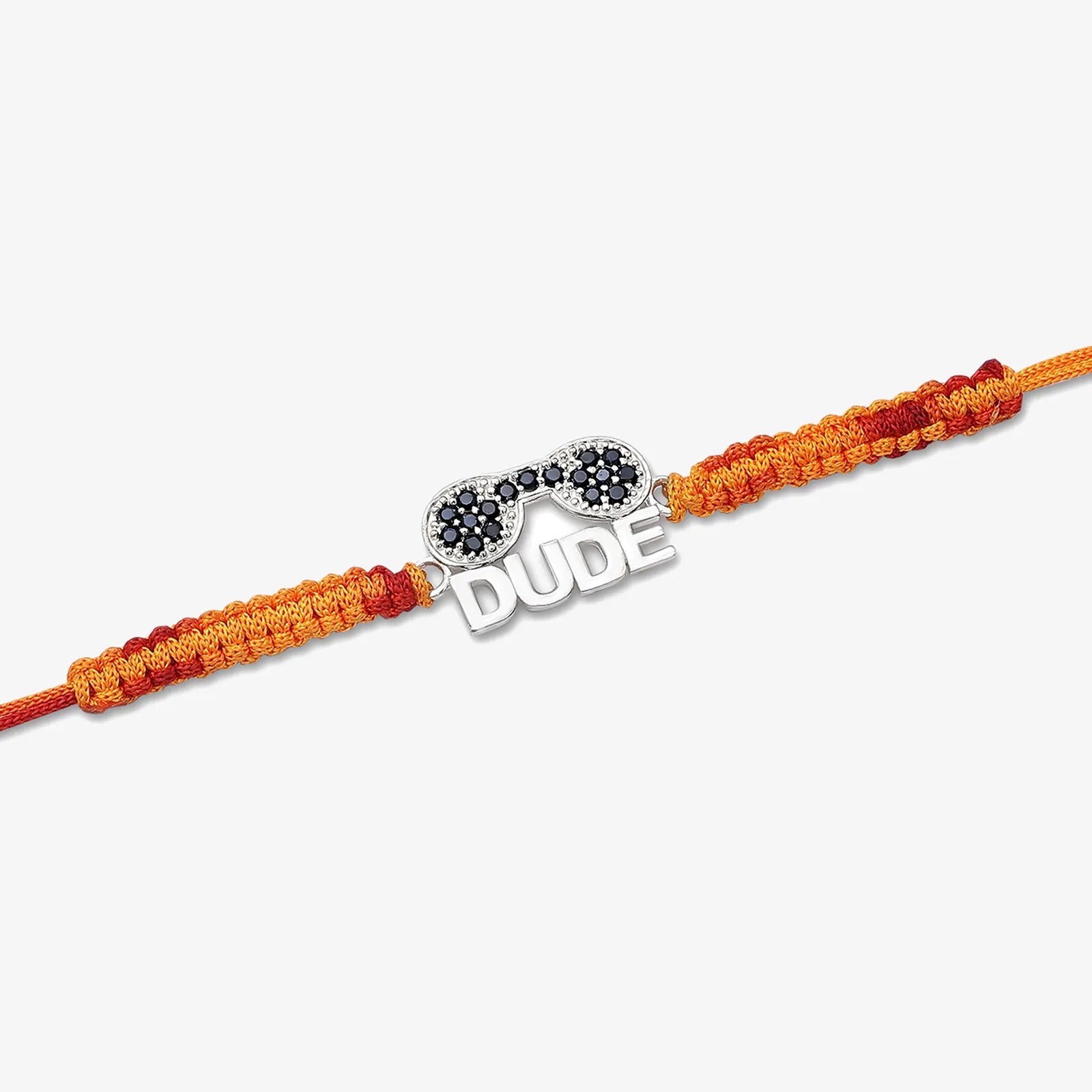 Dude Silver Rakhi for Brother - Tweov Jewels