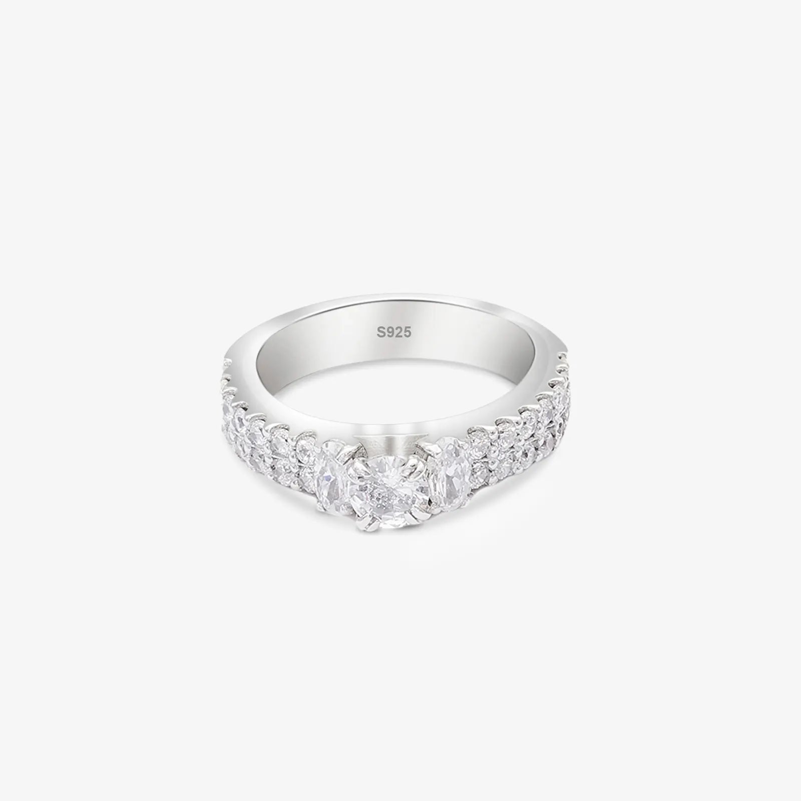 Silver Solitaire CZ Stylish Ring - Tweov Jewels