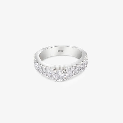 Silver Solitaire CZ Stylish Ring - Tweov Jewels