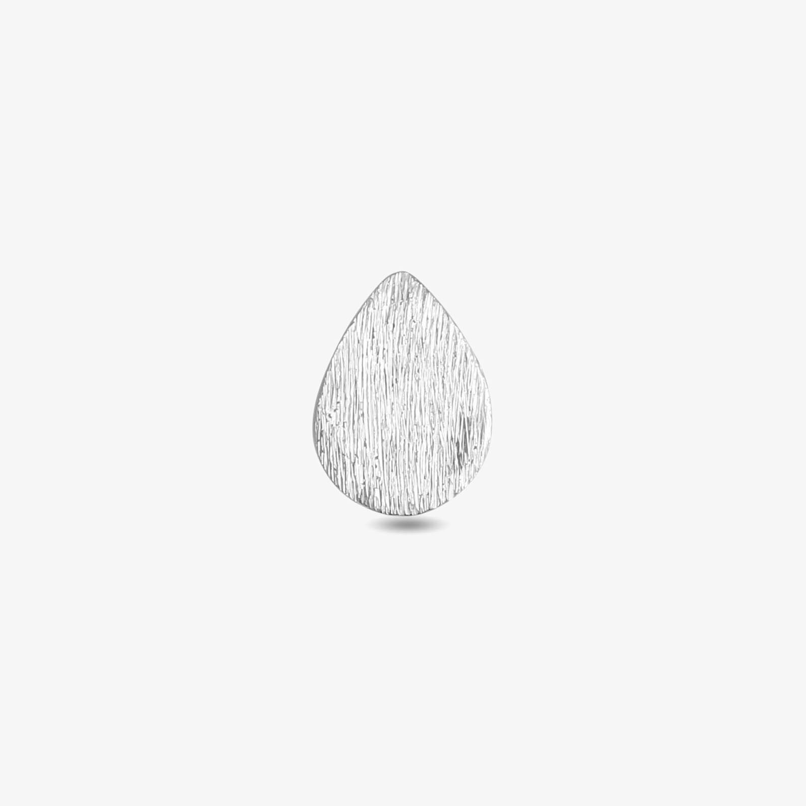 Pure Silver Stud Earrings - Dew-kissed Scratch Finish Model - Tweov Jewels
