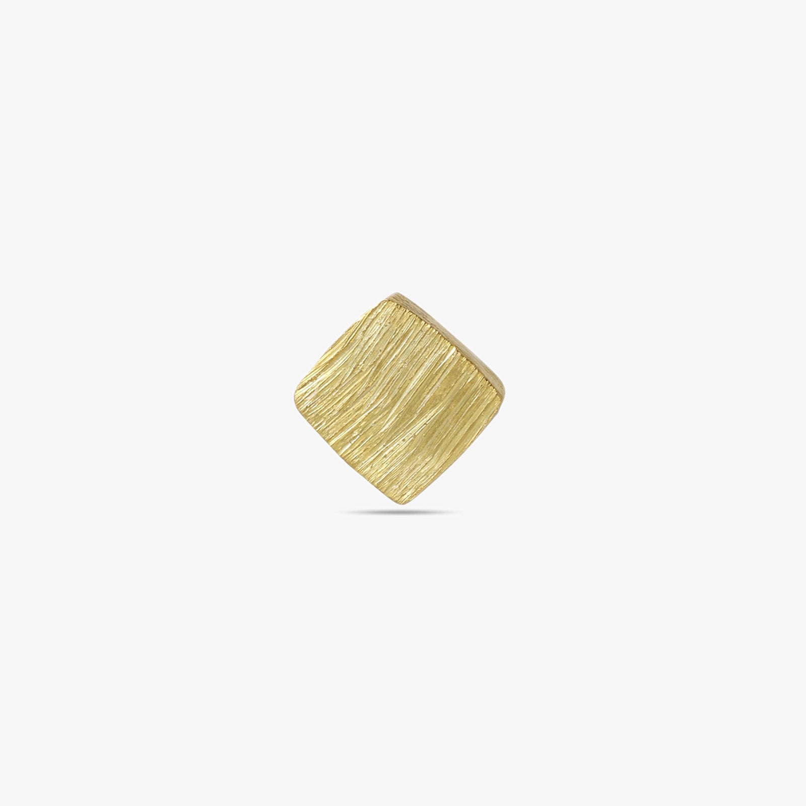Pure Silver Stud Earrings - Gold Plated With Modern Cubes - Tweov Jewels