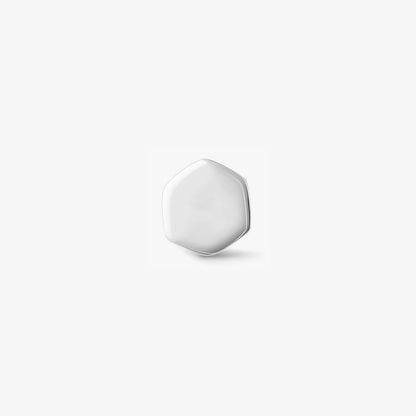 Pure Silver Stud - Hexa Glossy Finish - Tweov Jewels