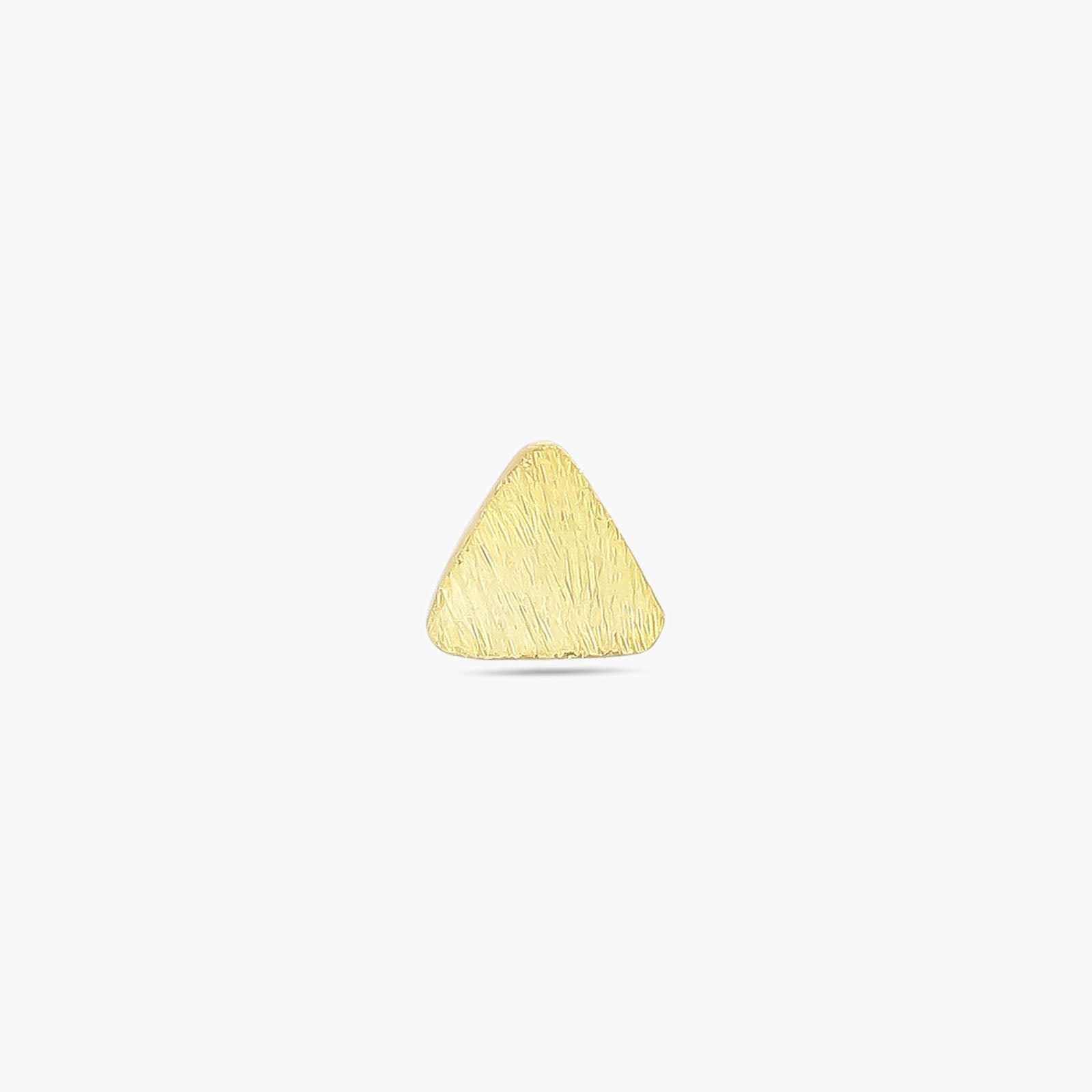 Pure Silver Stud - Triangle Gold Plated Model - Tweov Jewels