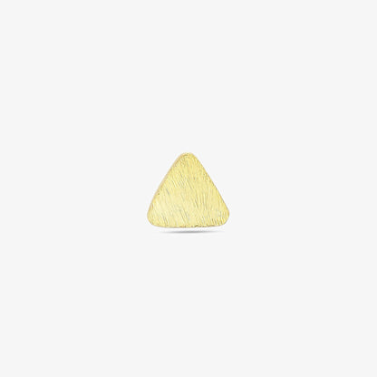 Pure Silver Stud - Triangle Gold Plated Model - Tweov Jewels