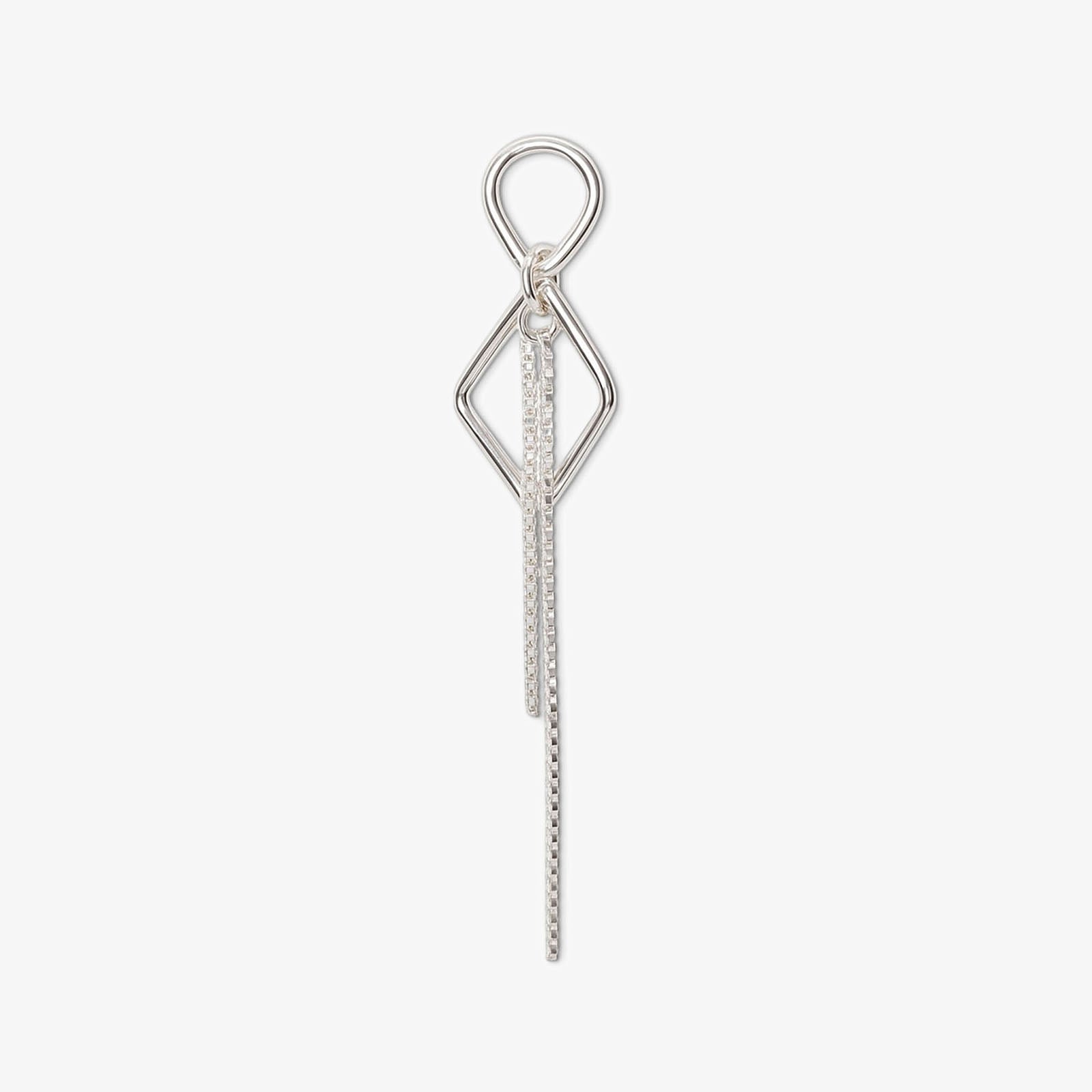 Sleek Threader Chain Design Silver Earrings - Tweov Jewels