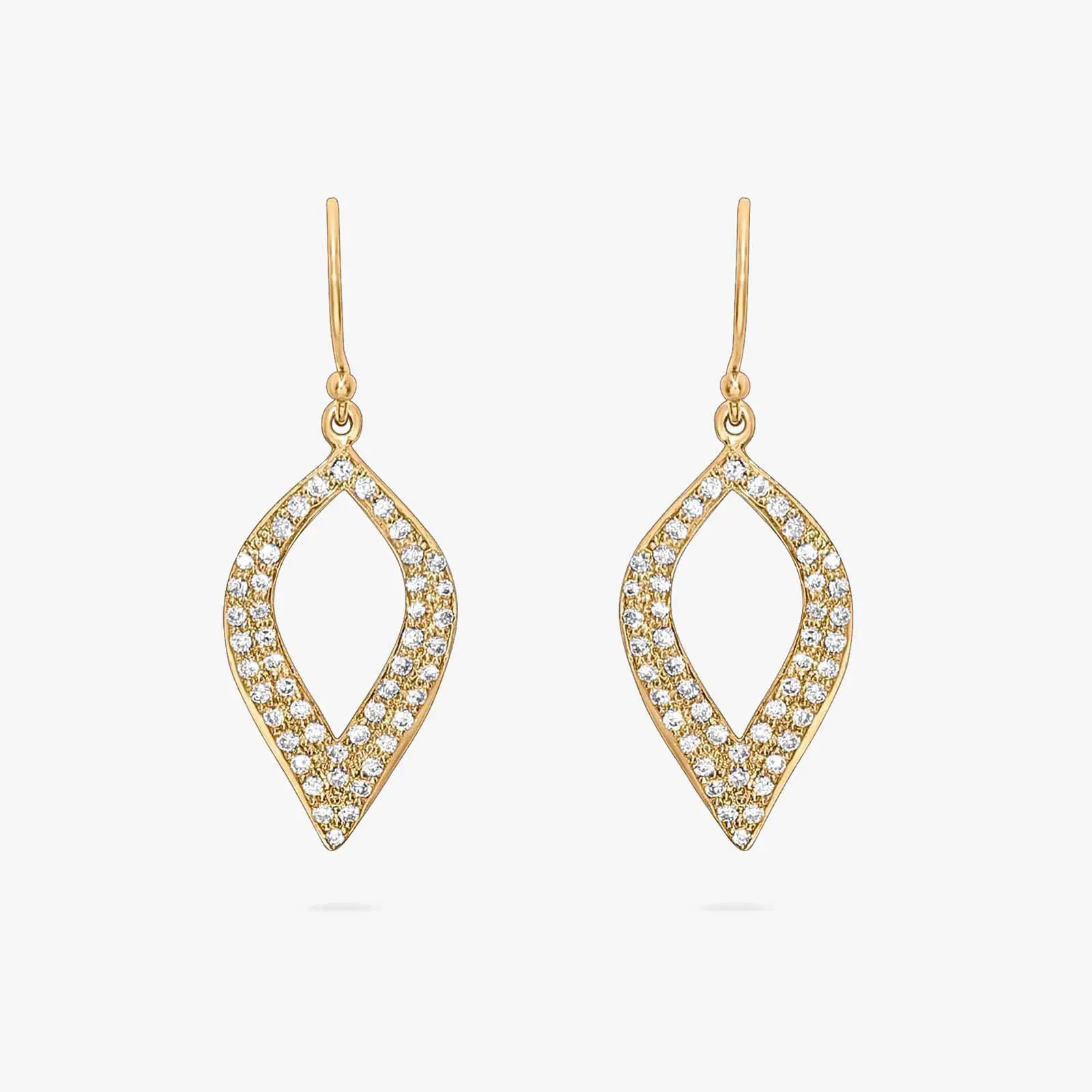 Pure Silver Gold Earrings Odyssey of Cubic Zircon - Tweov Jewels