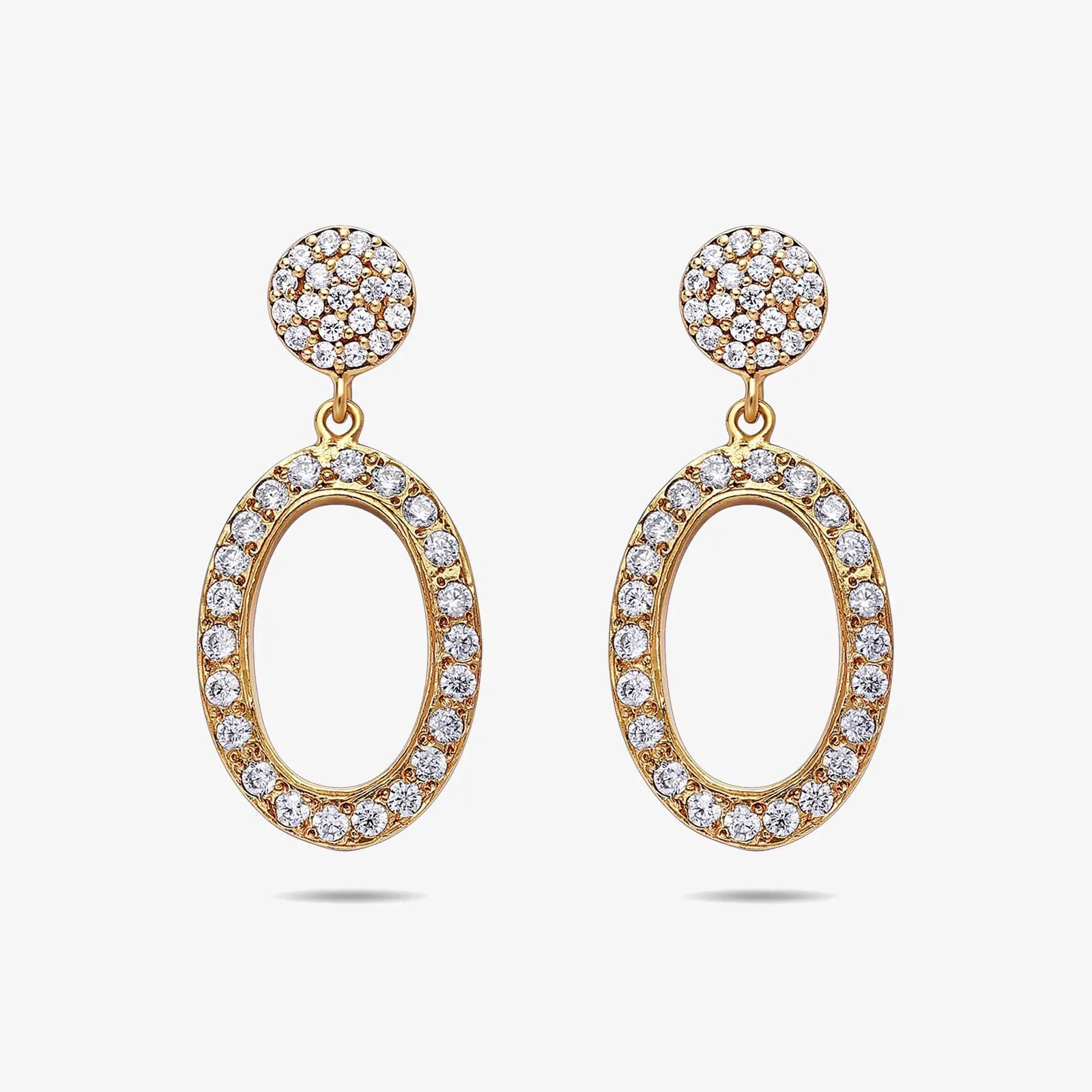 Pure Silver Earrings - Made With Rich CZ Stone - Tweov Jewels