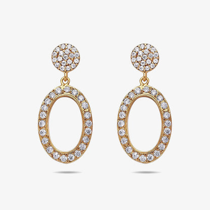 Pure Silver Earrings - Made With Rich CZ Stone - Tweov Jewels
