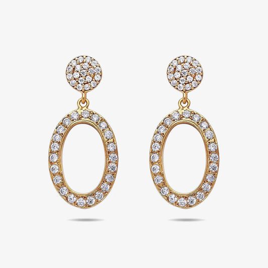 Pure Silver Earrings - Made With Rich CZ Stone - Tweov Jewels