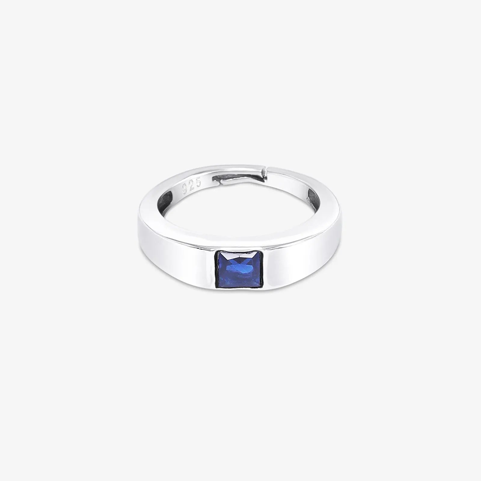 Silver Blue Stone Ring for Women - Tweov Jewels