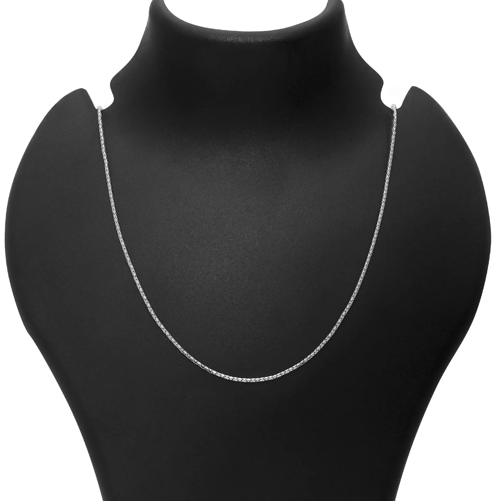 Silver Brick Style Chain - Tweov Jewels