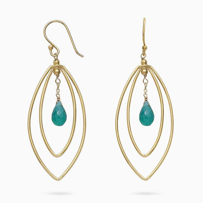 Pure Silver Earrings - Made With Vibrant Green Jade - Tweov Jewels