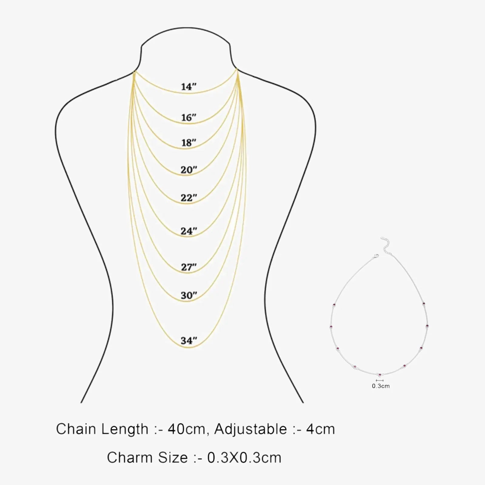 Pink CZ Stone Studded Silver Necklace - Tweov Jewels