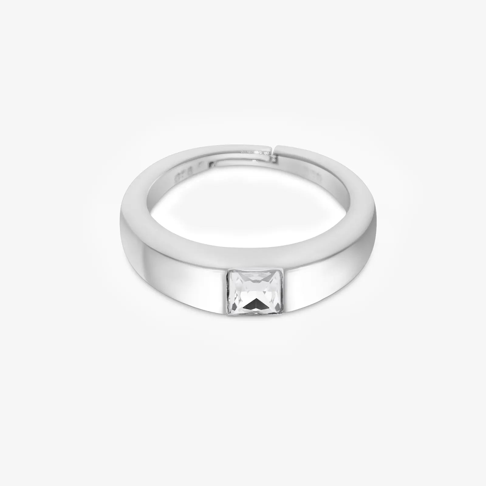 925 sterling silver white stone ring - Tweov Jewels