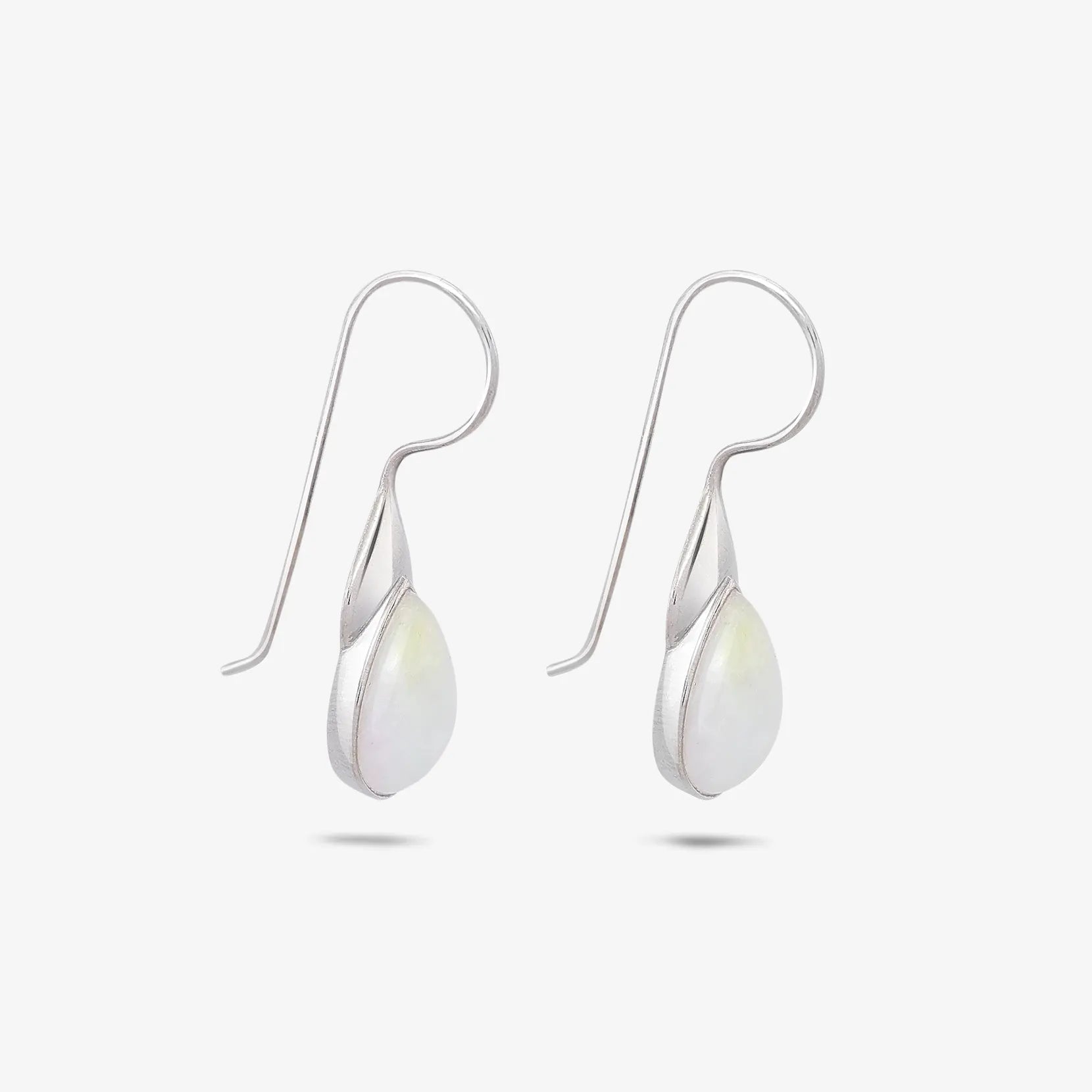 Drop Leaf Silver Earrings - Tweov Jewels