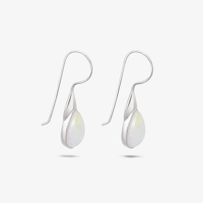 Drop Leaf Silver Earrings - Tweov Jewels