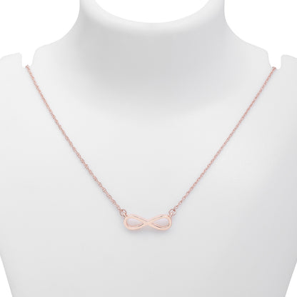 Pure Silver Pendant - Rose Gold Plated With Infinity Design - Tweov Jewels