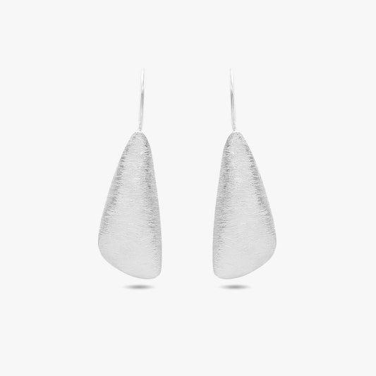 Feather Design Silver Drop Earrings - Tweov Jewels