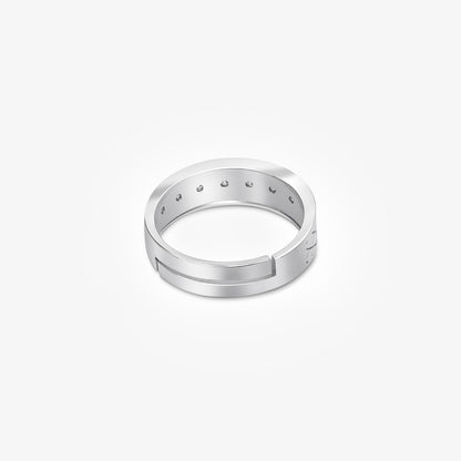 Silver CZ Love Couple Rings